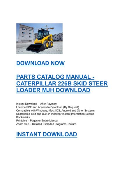 cat 226b skid steer parts manual|cat 226b engine for sale.